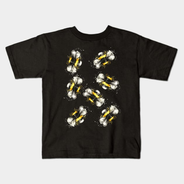 Bumble bees Kids T-Shirt by B-ARTIZAN